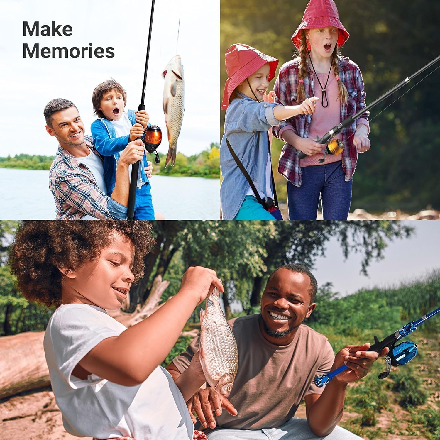 Kids - Toddler Fishing Pole & Tackle Box, Beginner Combo kit, for Ages 5-12