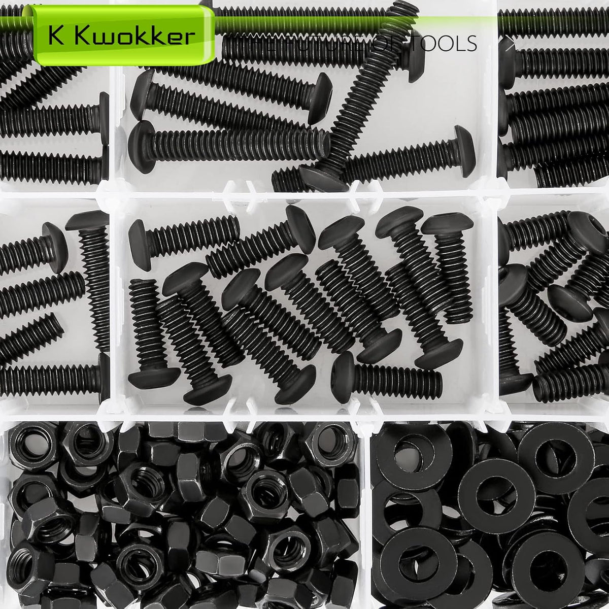 1/4 20 Bolt and Nuts Button Head Hex Socket Cap Screws, 219Pcs