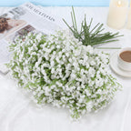 Babys Breath Artificial Flowers Bulk, 30 Pcs White Gypsophila