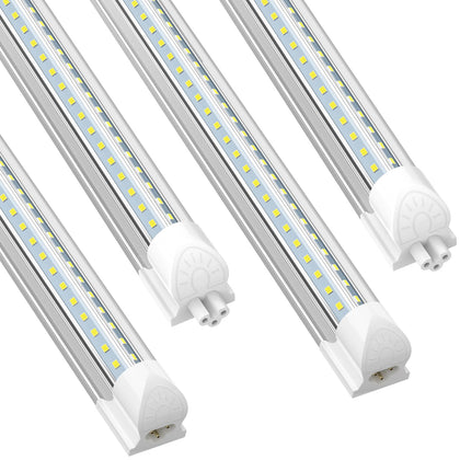 LED Shop Lights 2FT, 22W 3300LM 6000K Cool White, V-Shaped, 4-Pack