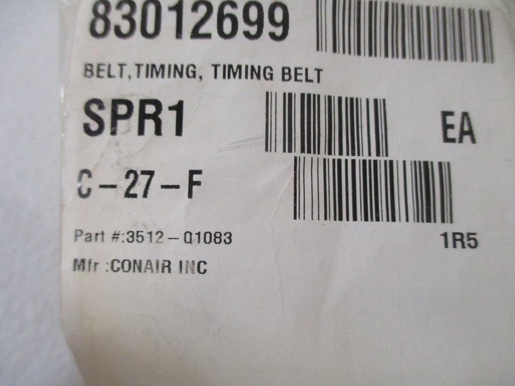 CARLISLE 345L100 Synchro-Cog Synchronous Timing Belt, Rubber, 34.5" Pitch Length, 3/8" Tooth Pitch, 92 Teeth, 1" Wide