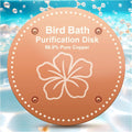 Bird Bath Purification Disk Pure Copper Outside Winter Solar Power Birdbath Wild Hummingbird Pedestal Fountain