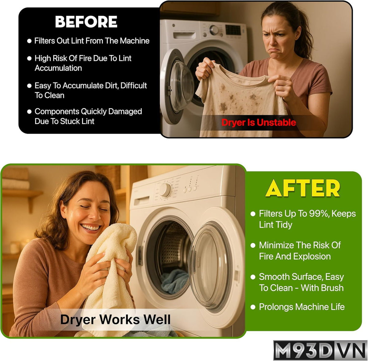 Dryer Lint Screen for GE GTD45EASJ2WS GTD45GASJ0WS, Hotpoint HTX24EASK0WW
