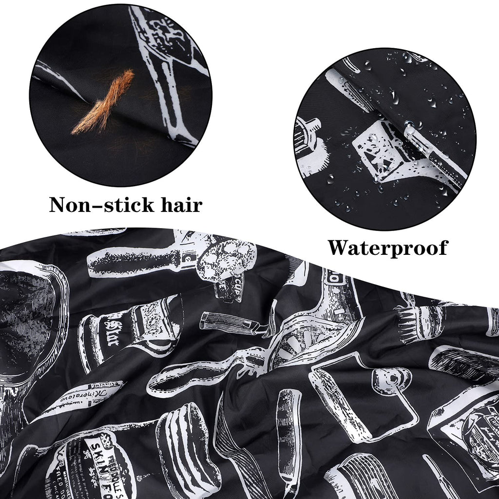 3 Pcs Professional Barber Cape for Adults,Hairdressing Salon Cape | Hairdresser Apron, Watertight Polyester, Easy