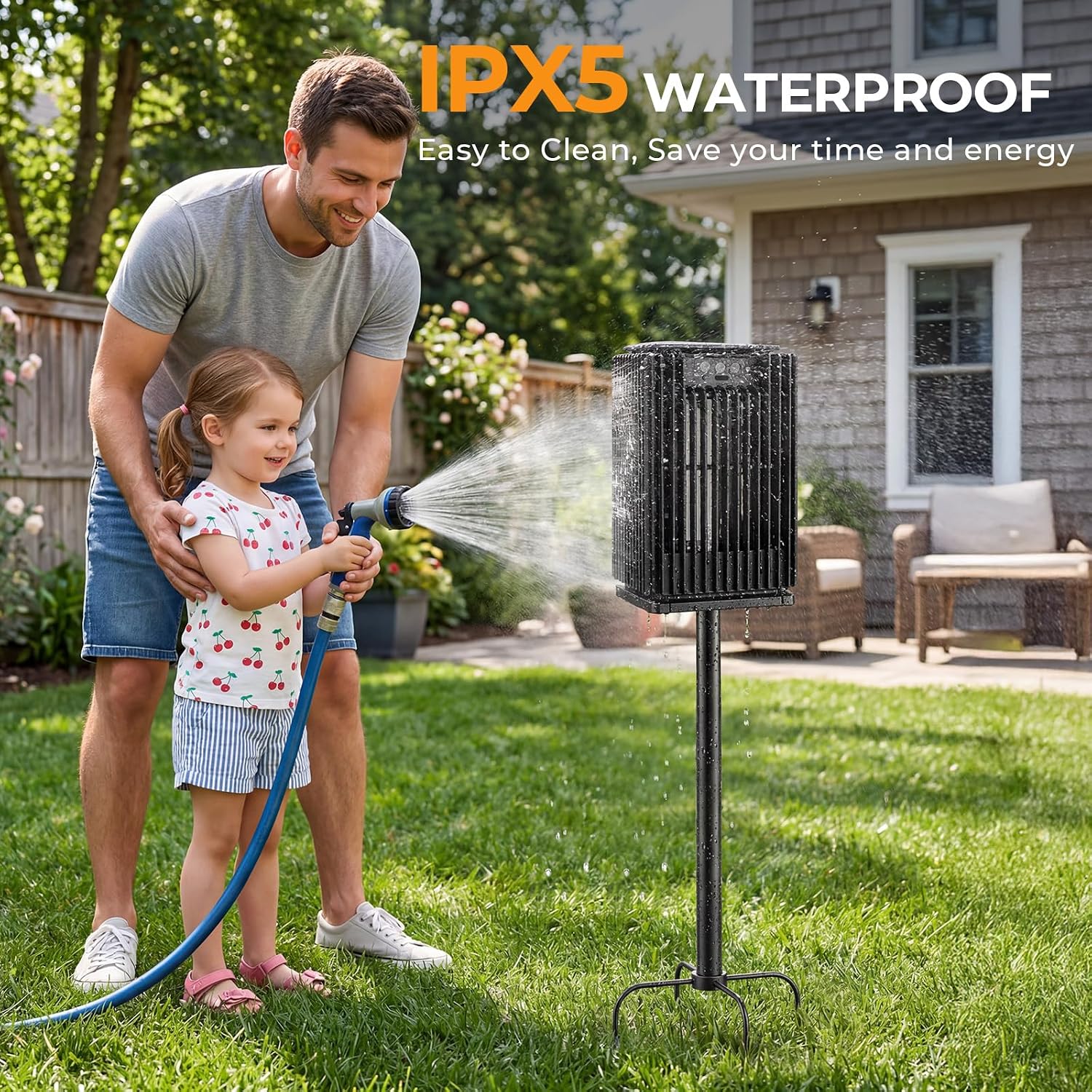 Solar Bug Zapper Outdoor, Solar Mosquito Zapper Outdoor with Ground Bracket, AUTO On/Off Solar Fly Zapper with