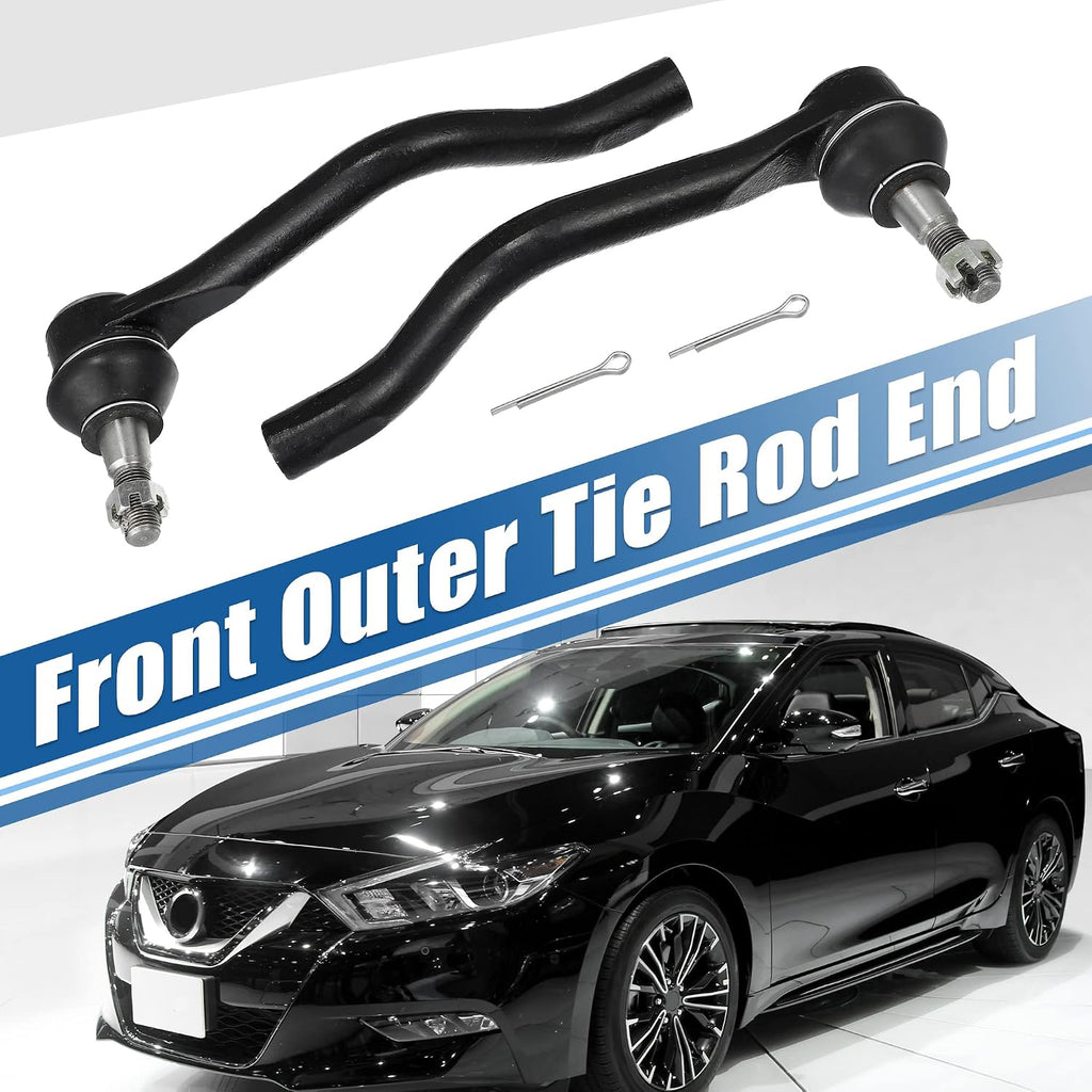 X AUTOHAUX 2pcs Front Outer Tie Rod End Links Suspension Steering Tie Rod End ES800357 ES800358 for Nissan Altima 2007-2015 for Nissan Maxima 2009-2018