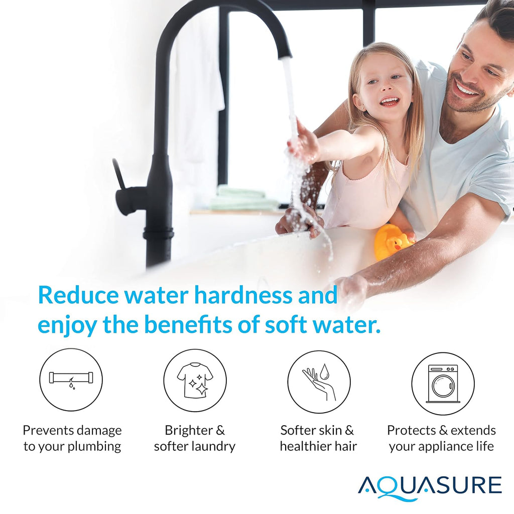 Whole House Water Filtration Bundle w/Water Softener, 75 GPD RO System & Dual Purpose Sediment/GAC Pre-Filter (72,000
