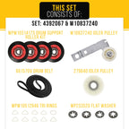 Dryer Repair Kit for Whirlpool WGD8300SB0