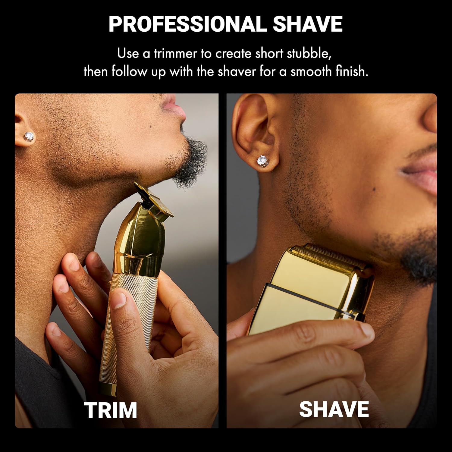 METALFX Double Foil Shaver, Handheld Electric Razor for Travel, Portable Cordless Close Face Shaver for Head, Beard