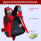 Red Dinosaur Toddler Backpack with Safety Leash for 3-6 Years
