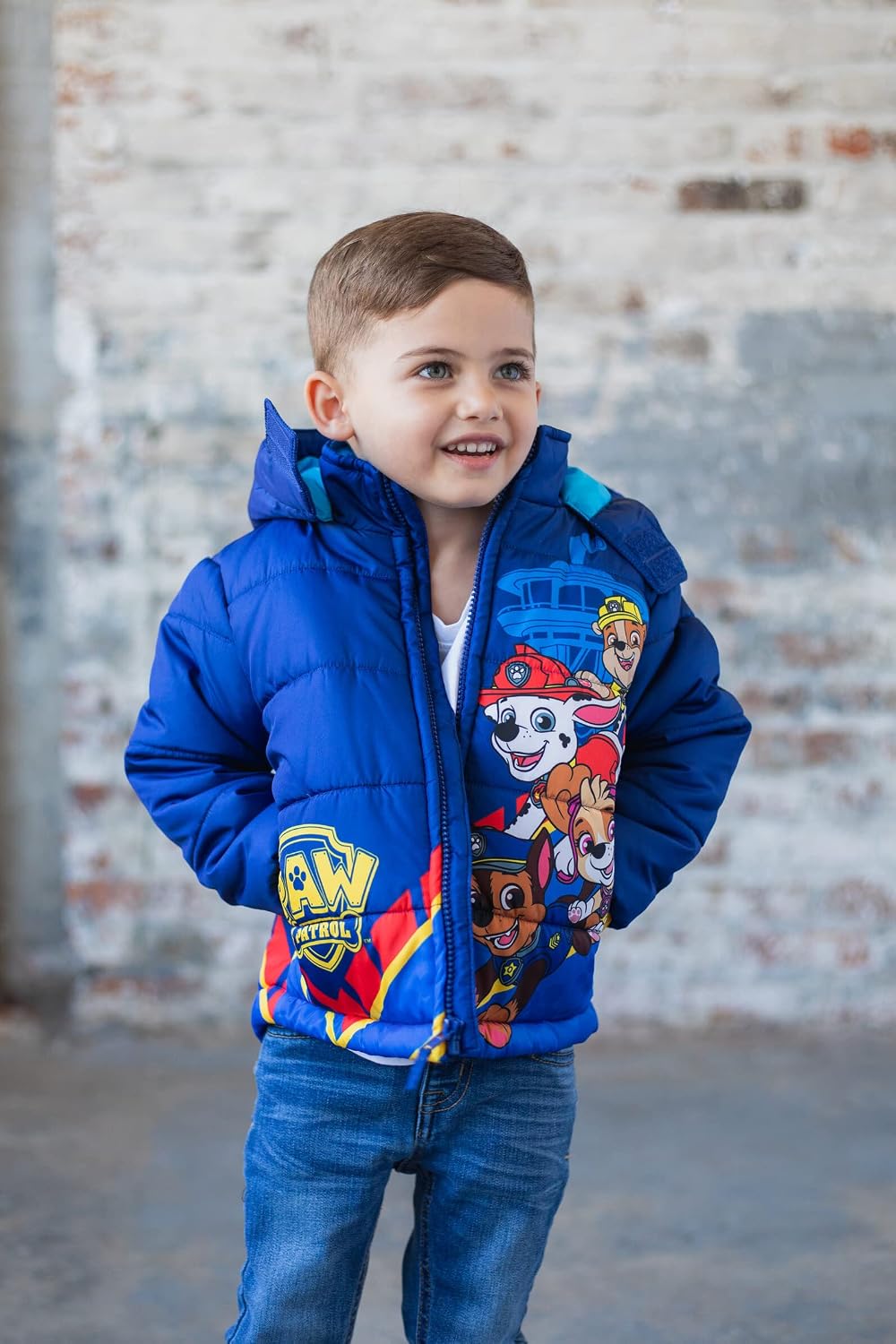 Boys' Hooded Puffer Jacket Toddler to Big Kid