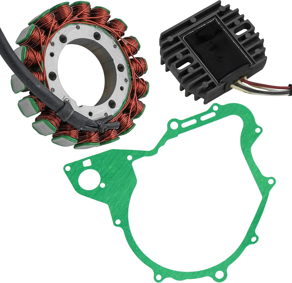 Caltric Stator and Regulator Rectifier with Gasket Compatible With Yamaha V Star 650 Xvs650 Classic 2004-2010