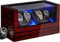Watch Winders For Automatic Watches, Watch Turner For Automatic | Automatic Watch Winder Box With Led Light,4 Watch