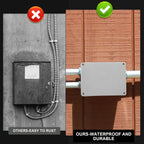 Kanayu 1 Pcs Junction Box 8'' X 6'' X 4'', Plastic IP65 Waterproof