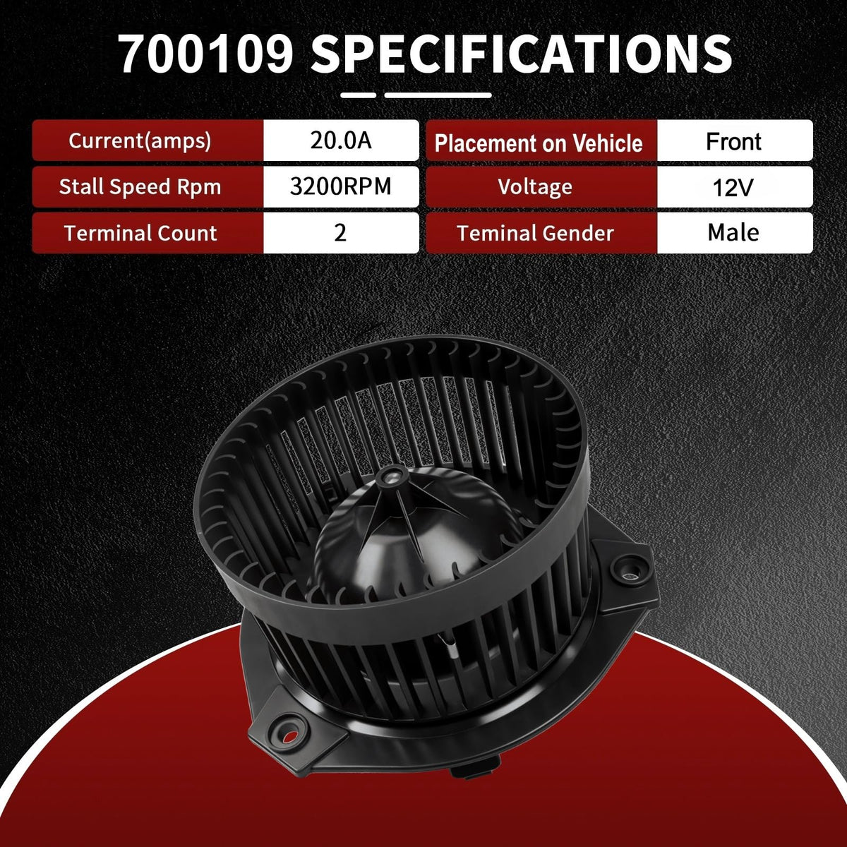 Vetmor 700109 AC Blower Motor for Trailblazer Envoy Rainier Saab 9-7X GMC