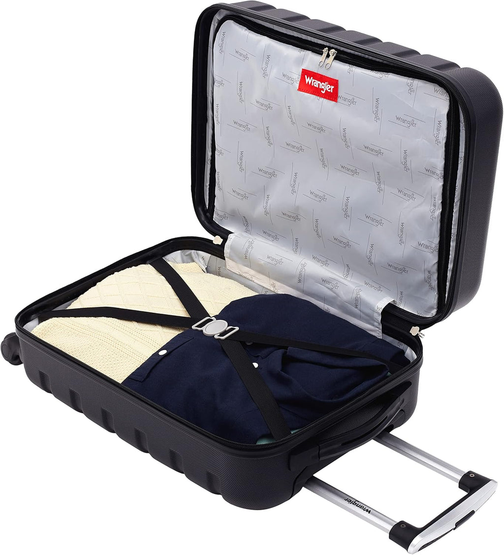 20" Hardside Spinner Carry-On Luggage, Black