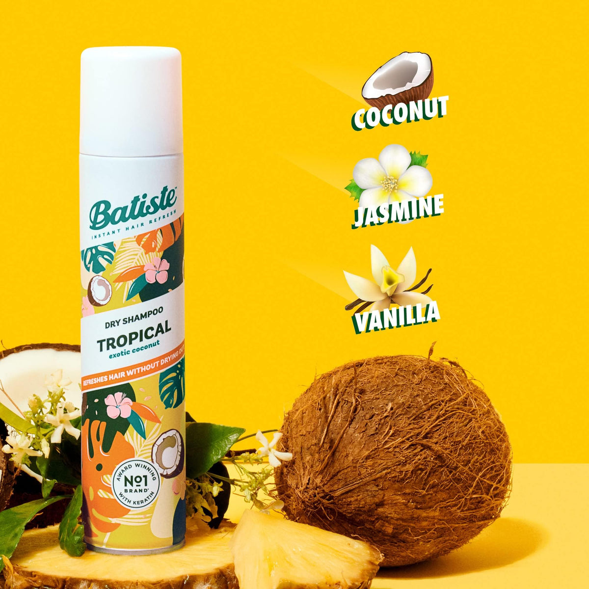 Dry Shampoo, Tropical Fragrance, 5.71 Oz
