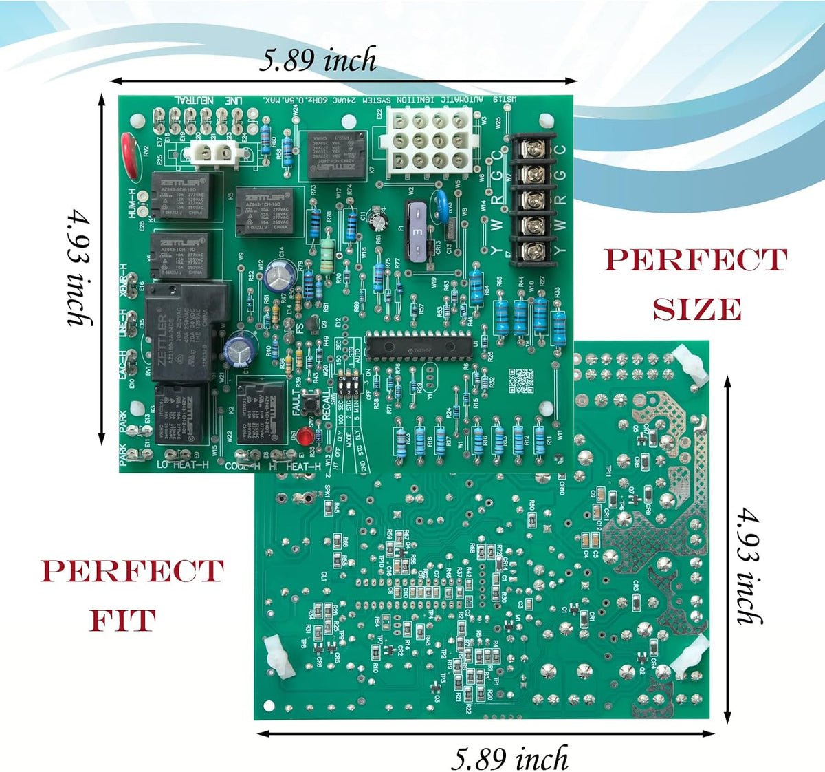 PCBBF162S Furnace Control Board, 50M56-743 Replacement for Goodman Furnace Control Circuit Board, PCBBF132, PCBBF132S,0130F00006, 0130F00006S, PCB00109, PCBBF109, PCBBF122, PCBBF122S