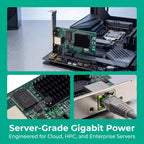 PCIe Gigabit Ethernet Server Adapter with Broadcom NetXtreme BCM5751 10/100/1000Mbps Gigabit Desktop PCI-E Network Card NIC