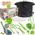 Canning Supplies-24 Qt. Water Bath Canning Pot with Rack & Lid -Starter Kits Set for Beginners - Stainless Steel