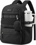 Waterproof Laptop Backpack, 17" Travel Daypack Compartments, Work College Travel Bag for Business Commute with Mini