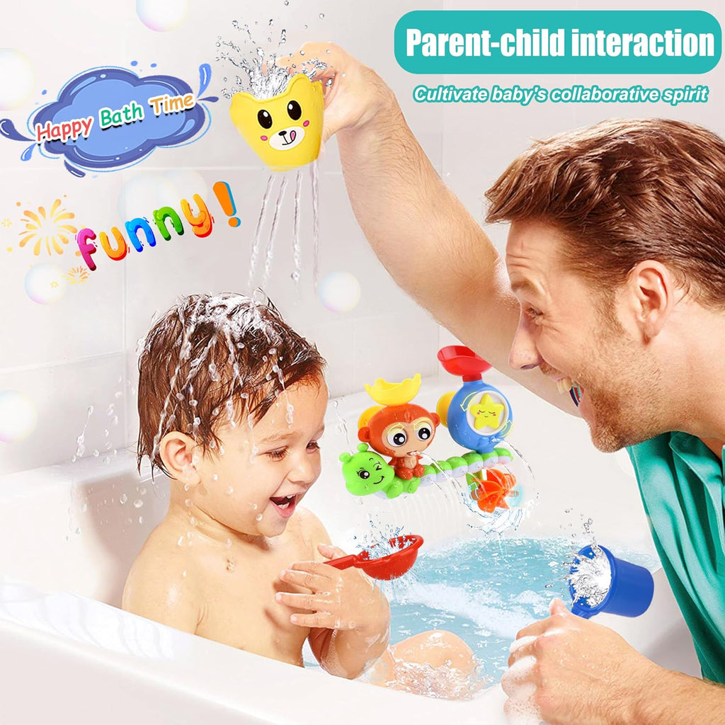 Bath Toys for Kids Ages 1-3 Toddler Bath Toys for Babies 1 2 3 Year Old Boys Girls Water Bathing Tub Toy for 12 18