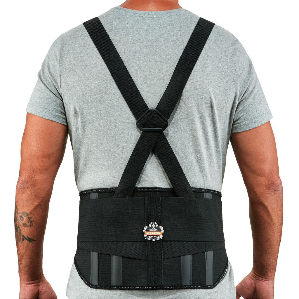 ProFlex 1600 Back Support Brace, 9" Extended Support, High Cut Front For Mobility, Small,Black