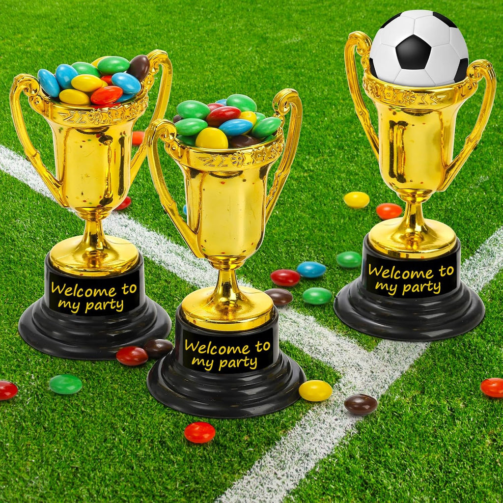 50 Pack Mini Trophies for Awards, Plastic Gold Award Trophy Cups for Kids Participation Trophy Cup Bulk for Party
