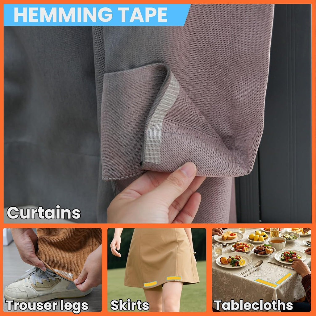 Double Sided Tape Heavy Duty, Mesh Fabric Tape, High Adhesive Carpet Tape
