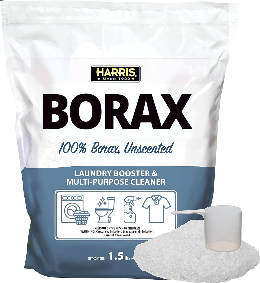Borax Powder Hard Water Laundry Booster and Powerful Multi-Purpose Cleaner, 1.5lb (Unscented)