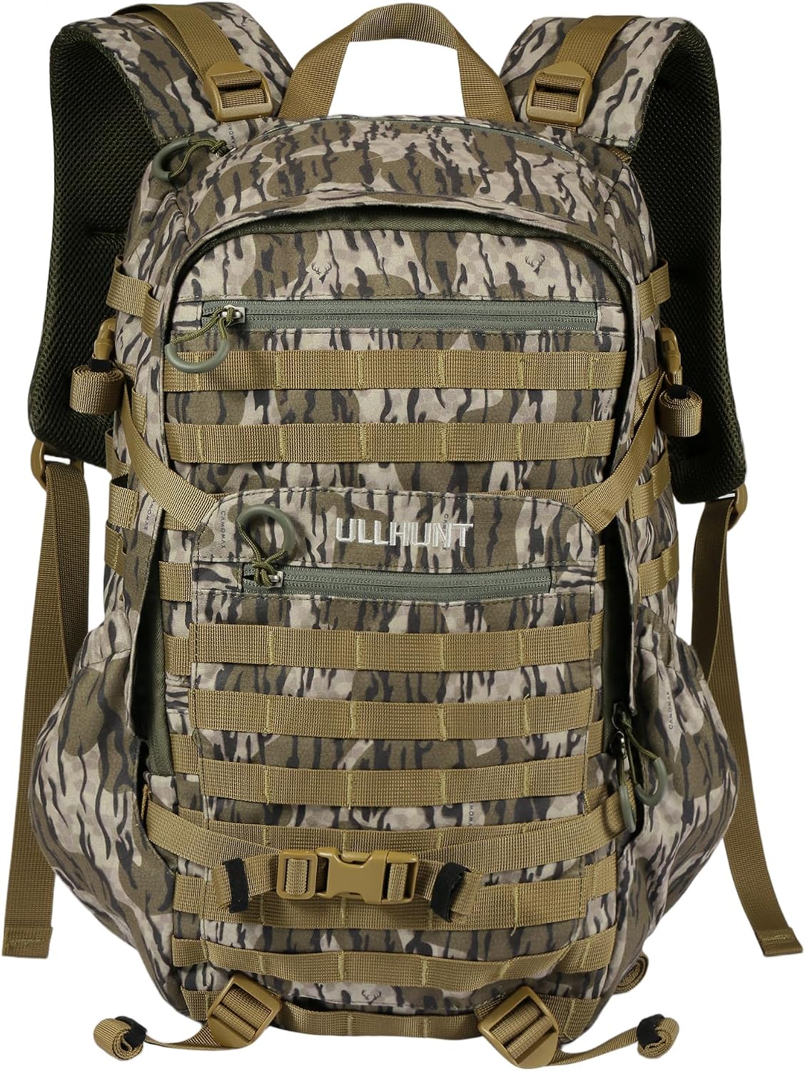 Saddle Hunting Backpack, Quiet Daypack for Hunting Sticks and Platform, Modular Design with Removable Waist Belt