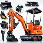 3100lbs Compact Mini Excavator with B&S Gas Engine & Side Swing