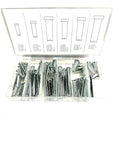 VCT 60pc Clevis Pin W/Head Assortment 21 Different Sizes for Hitch Tractor in Storage Case Kit