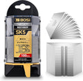 Utility Knife Blades, SK5 Steel Box Cutter Blades with Dispenser, 100-Pack