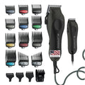 USA Pro Series Platinum Corded Hair Clipper & Corded Trimmer Kit | At Home Haircutting And Beard Touch-Up Kit With