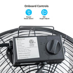 12" 3-Speed Low-Profile Desk & Floor Fan