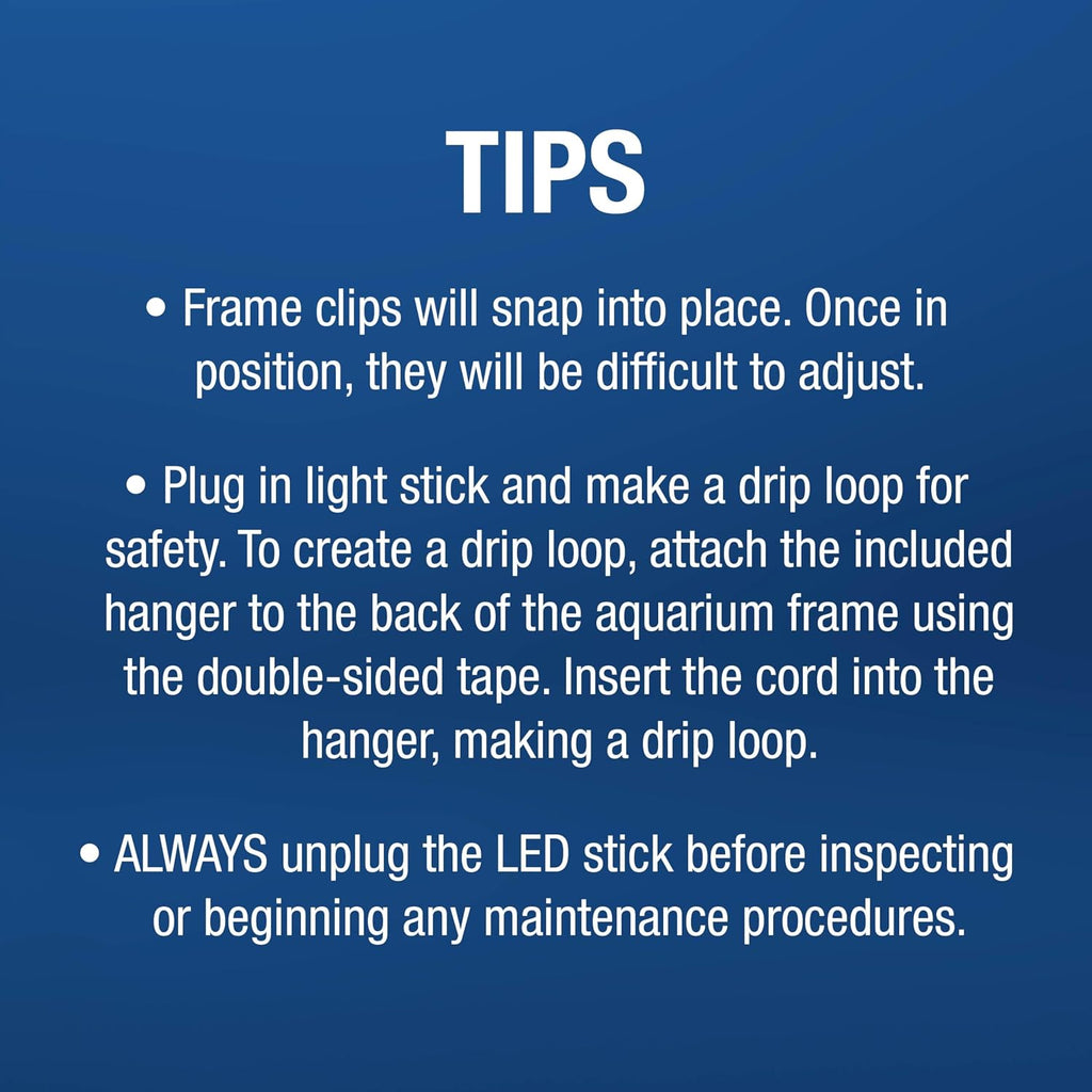 LED Aquarium Hood 20 in x 10 in, Low-Profile Fish Tank Cover