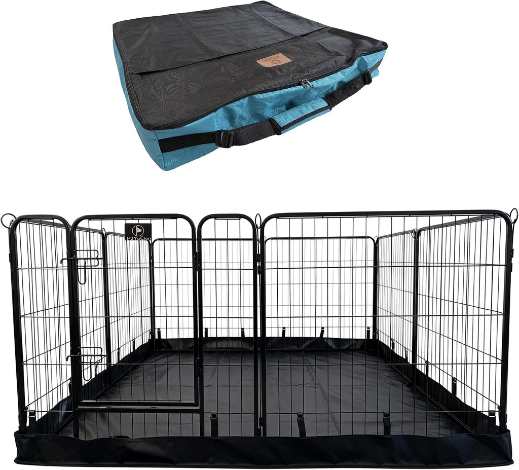 Puppy Playpen Plus Storage Bage with Bottom, 8 Panels 31.3" H