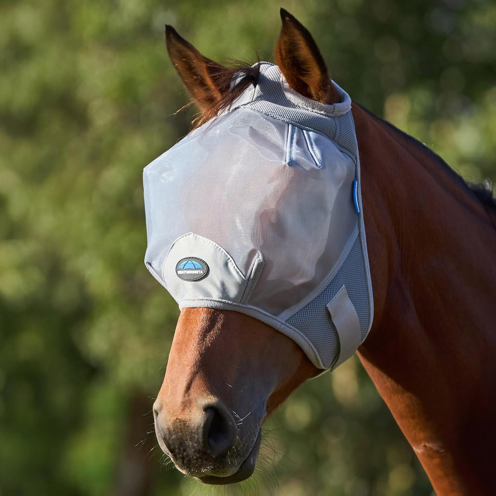 ComFiTec Fine Mesh Fly Mask, Grey, Large