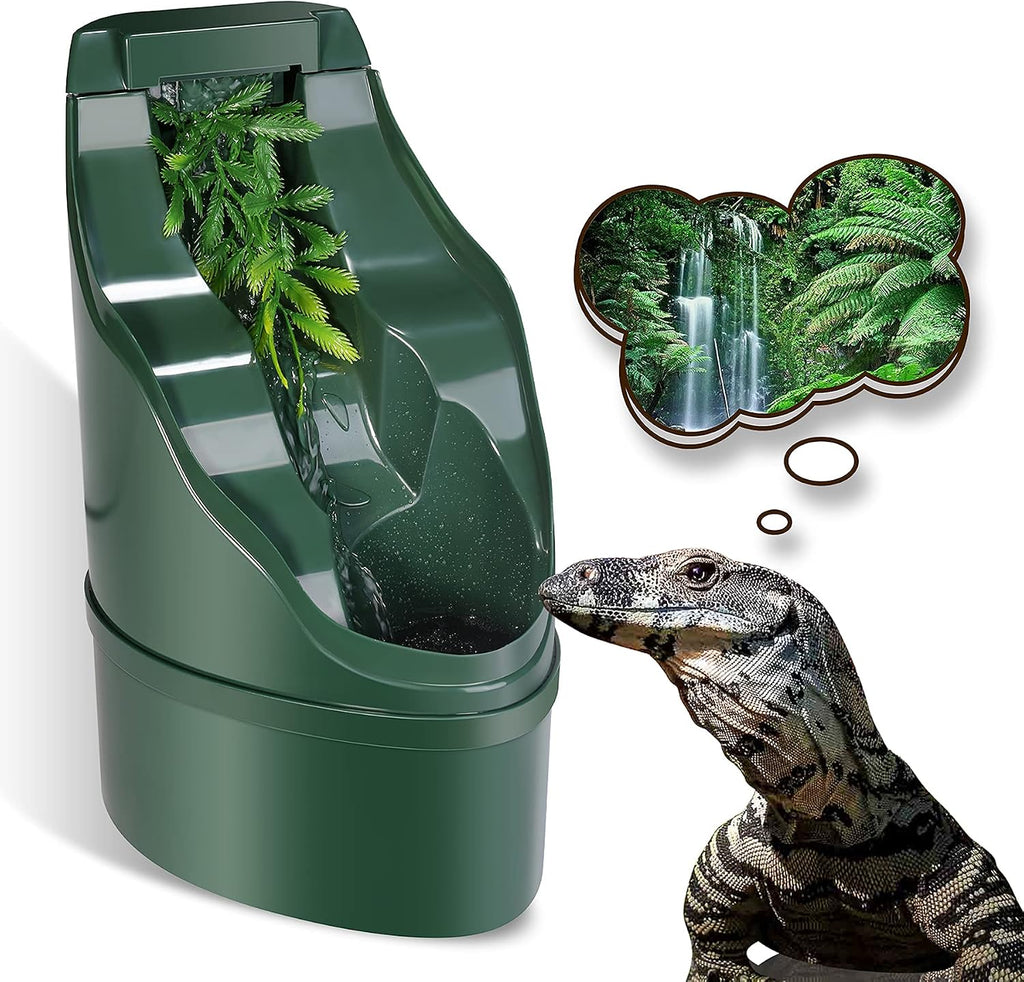 Reptile Chameleon Cantina Drinking Fountain Water dripper Comes with Feeding Tongs and Frosted Tweezer for Lizard