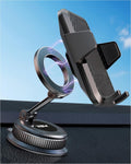 Car Phone Mount with Magnetic Clip for Magsafe & Android 360 Universal Suction Phone Mount for Dashboard Windshield