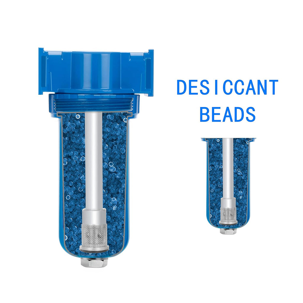 NANPU Zinc Alloy Desiccant Dryer, Compressed Air in Line Filter