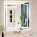 30"x32" LED Bathroom Mirror with Lights, Anti-Fog, Backlit + Front Lit, Dimmable, Led Vanity Mirror for Wall, Lighted
