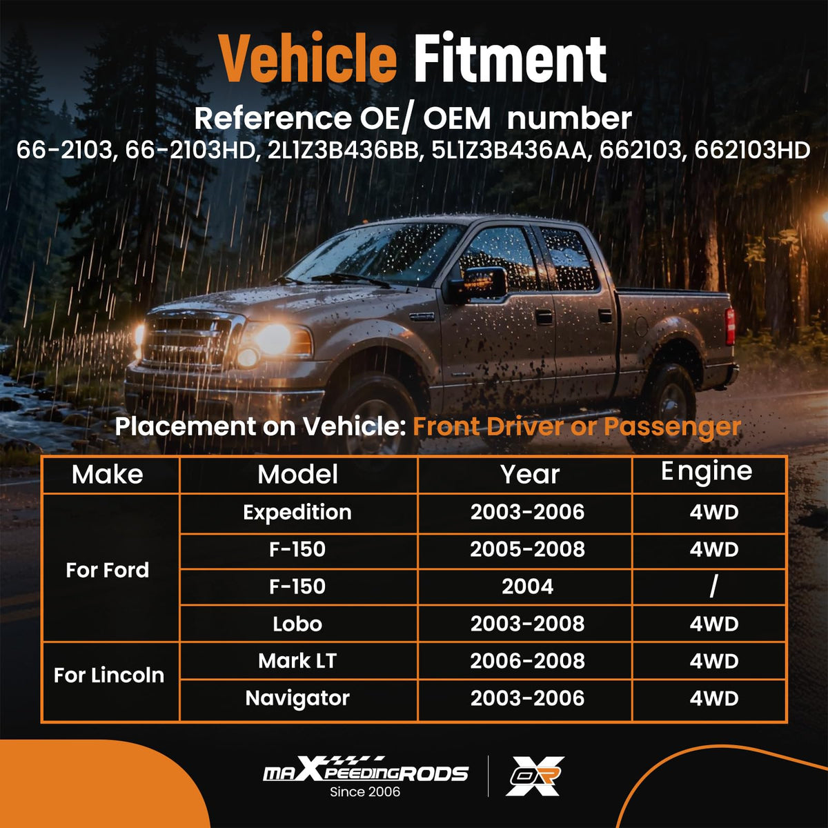 maXpeedingrods Front Left or Right CV Axle Assembly for Ford Expedition