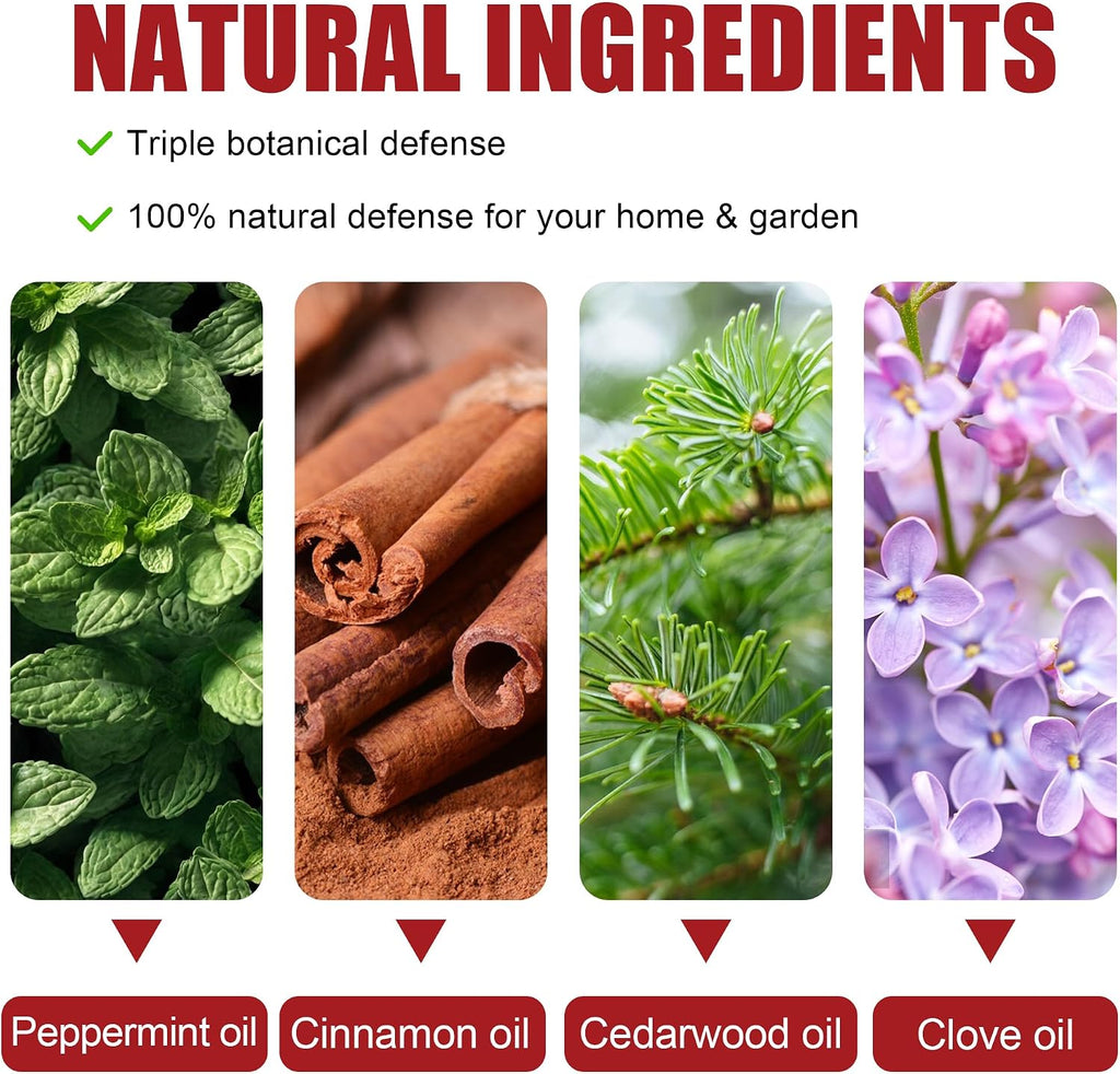 Mouse Rodent Repellent Pounches | Peppermint Oil Mice Repellent, Natural Mouse Deterrent for Kitchen, Warehouse, Car