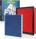 Cabin & Engine Air Filter Kit for Toyota RAV4 2019-2025, Camry 2018-2024 | Highlander 2020-2026, Avalon 2019-2022