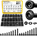 2300PCS M3 Hex Socket Head & Button Head Screws Nuts Assortment Kit