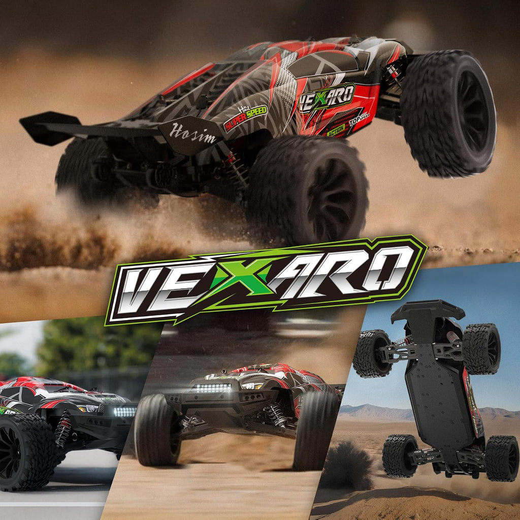 Mini 1:8 Brushless RC Cars for Adults, VEXARO 50+MPH Fast RC Trucks | 3660 3100KV Brushless Motor & 80A ESC, 2*