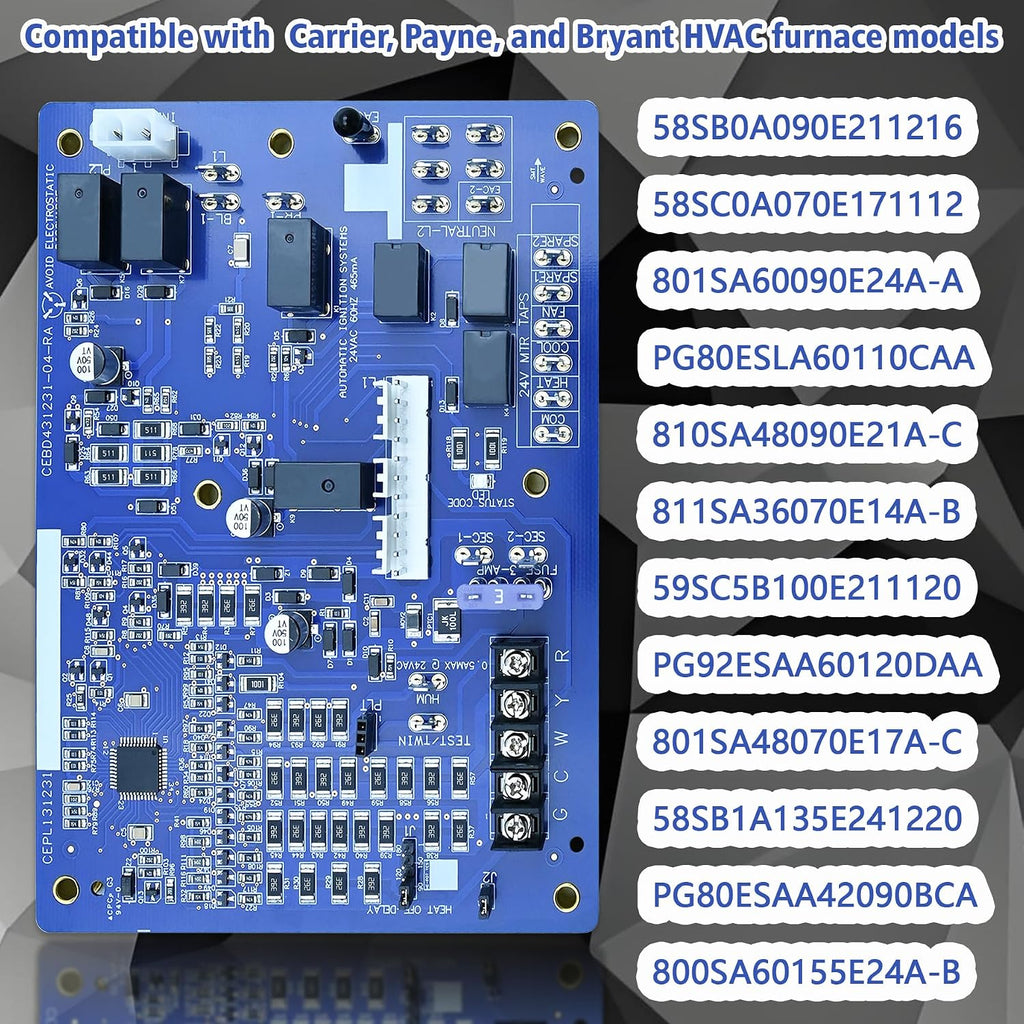 HK42FZ086 Control Board Compatible with Carrier Payne Bryant HVAC