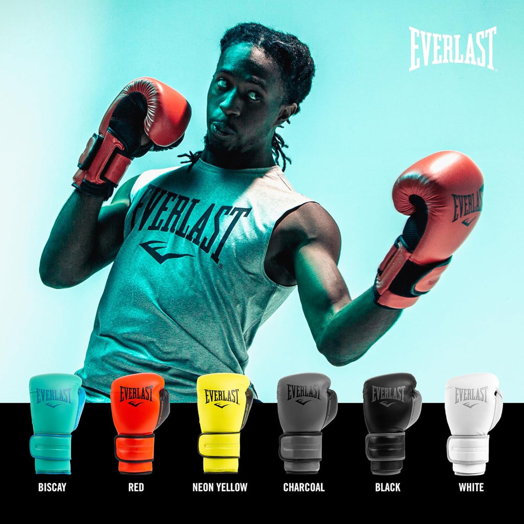 Powerlock 2 Hook & Loop Boxing Gloves | Fight Training Gloves | Hook and Loop with Durable Hand & Wrist Support |